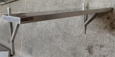 Ράφι Τοίχου Ανοξείδωτο Μονό 103x30x37cm Μεταχειρισμένo